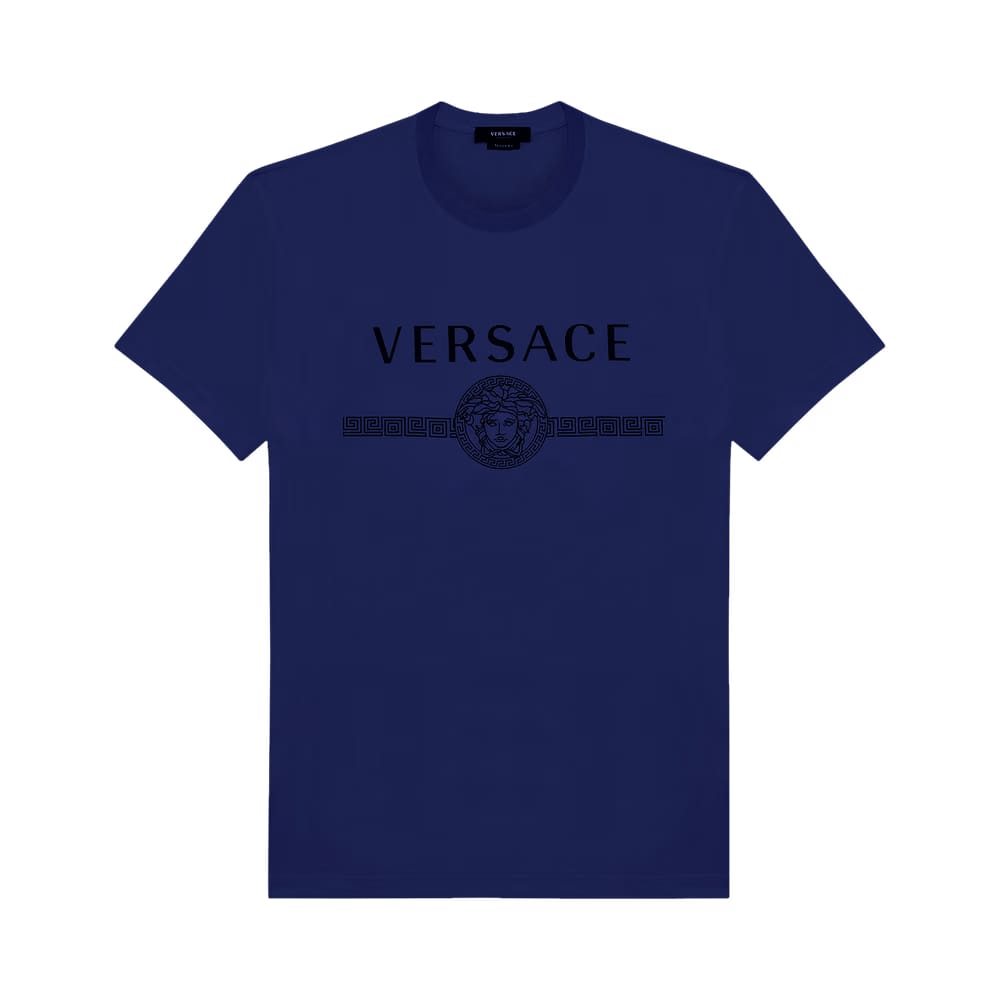 Versace Medusa Logo T-Shirt Blue