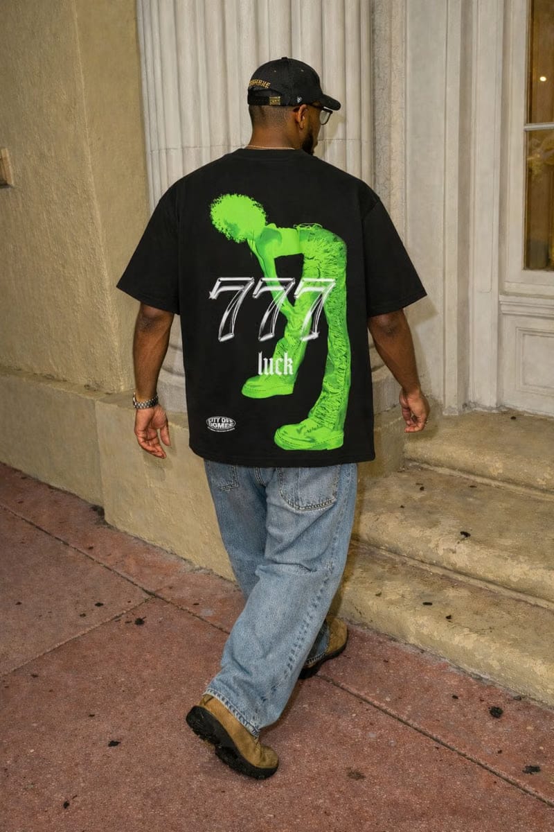 City Off Domes Triple 7 Black T-Shirt