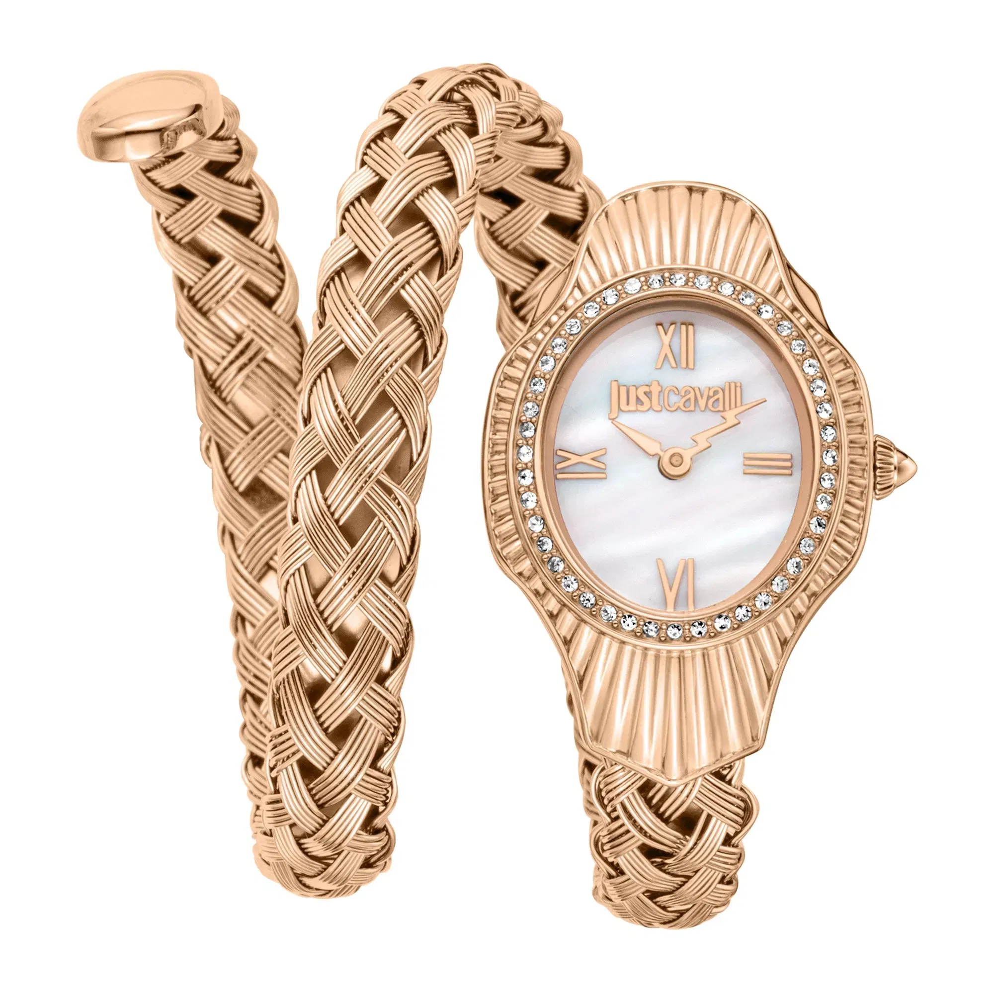 Twined Rose Gold Silver