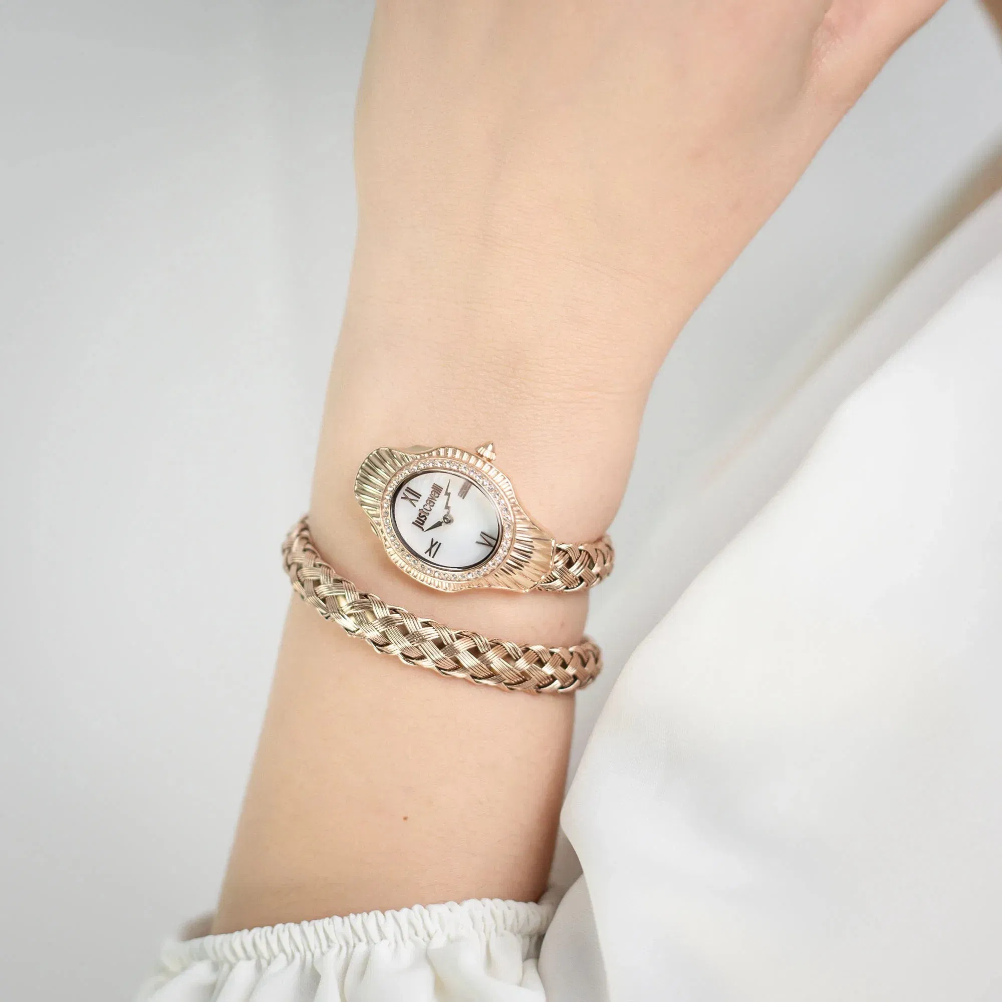 Twined Rose Gold Silver