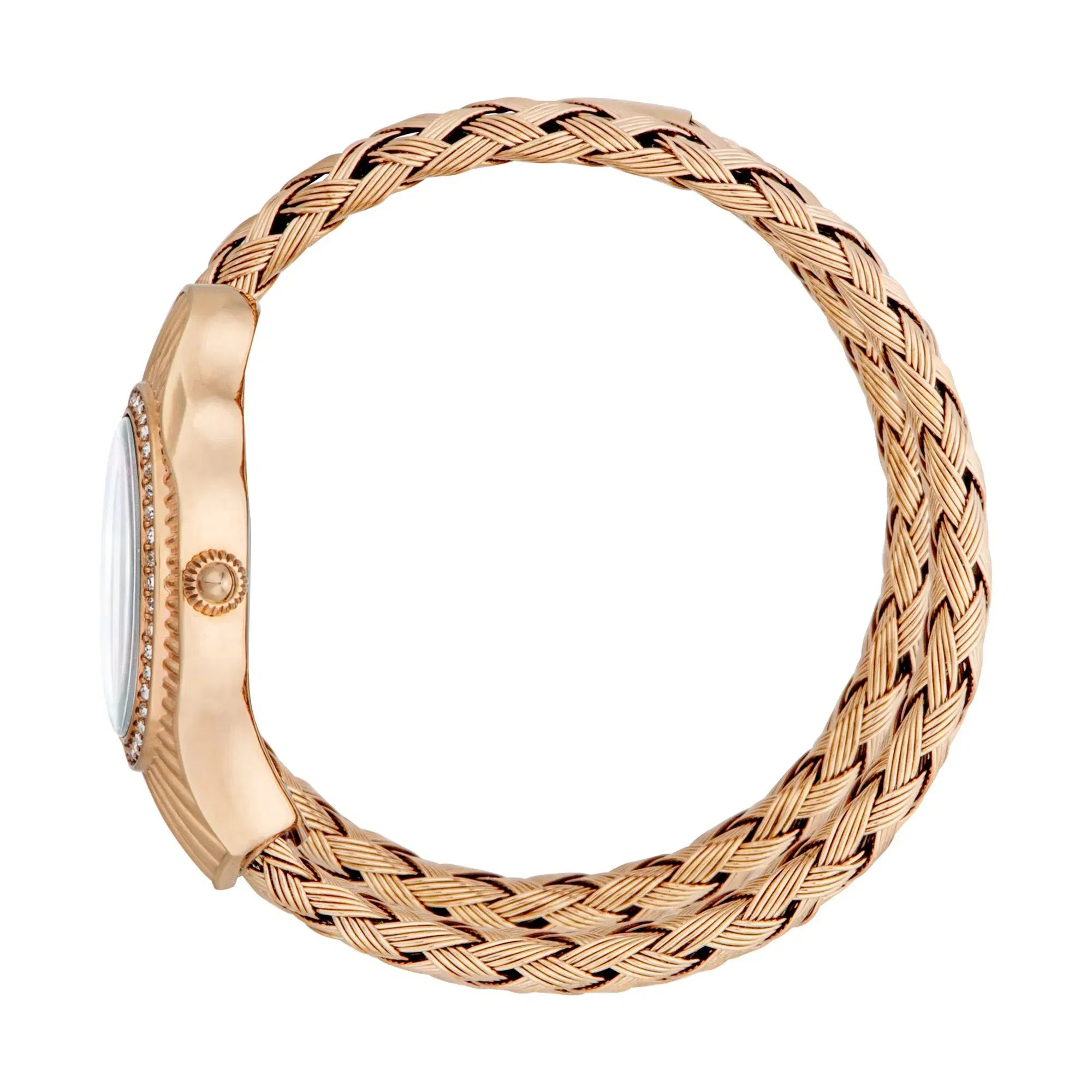 Twined Rose Gold Silver