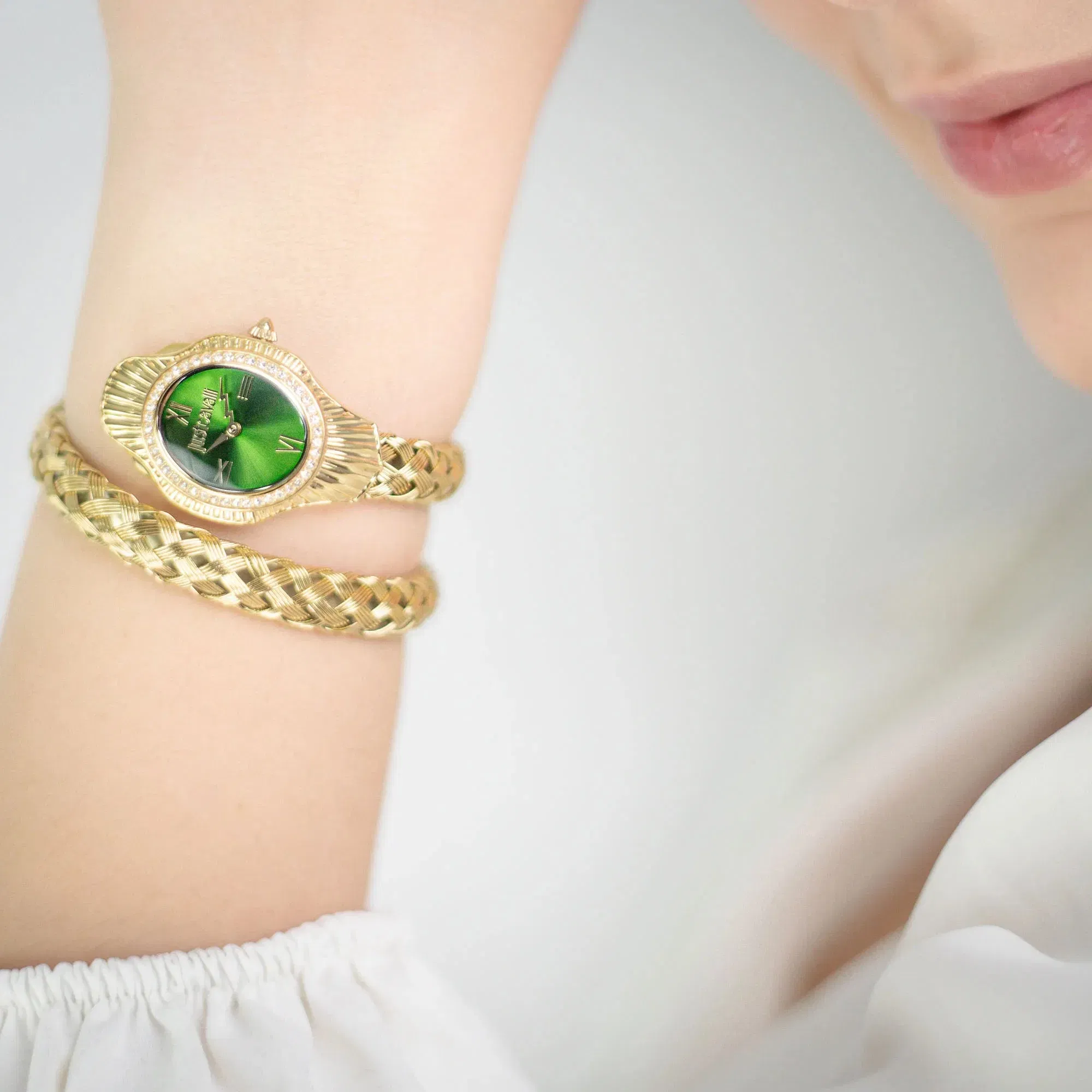 Twined Yellow Gold Green