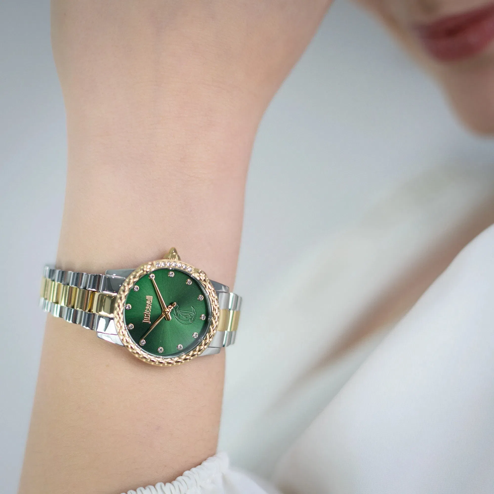 Fiorenza Snake Two Tones YG Green