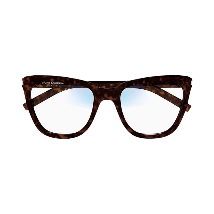 Saint Laurent Square Sunglasses Havana/Transparent
