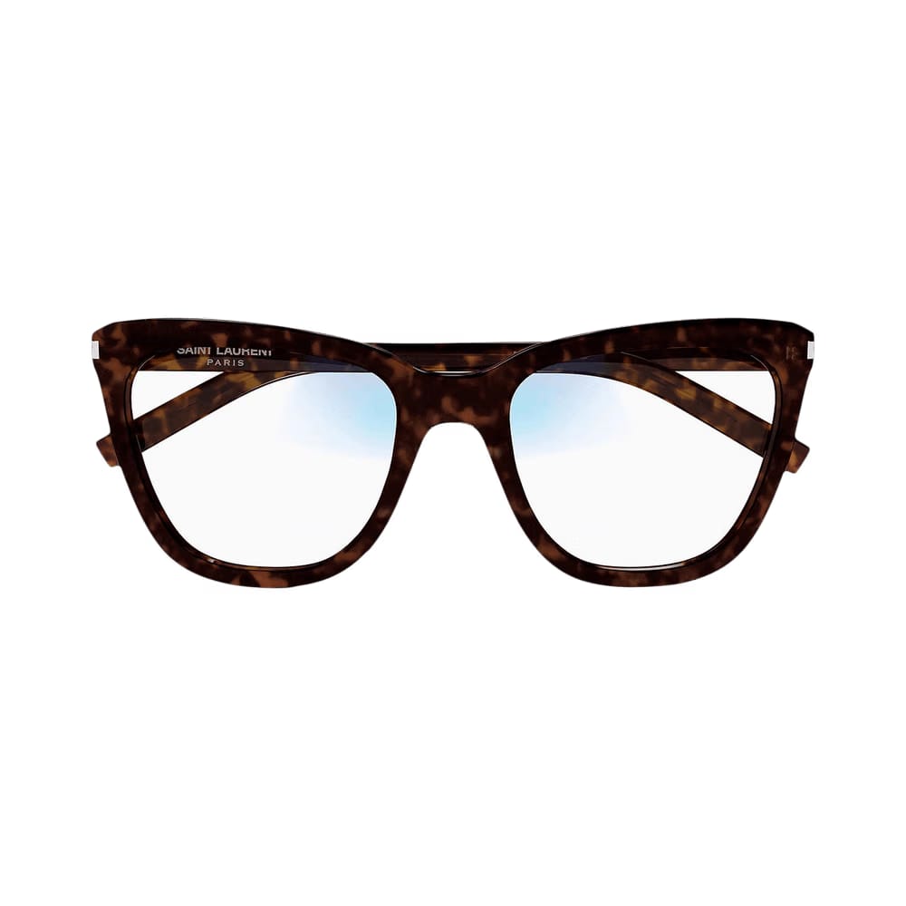 Saint Laurent Square Sunglasses Havana/Transparent