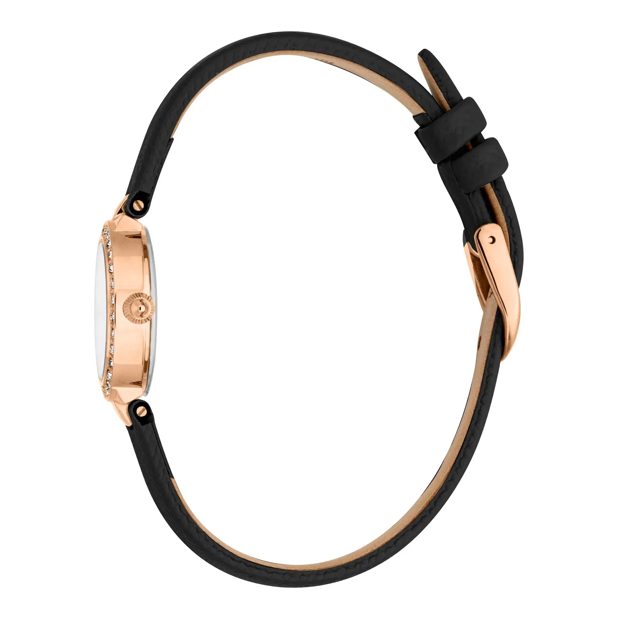 Serenita Mini Leather Black RG Silver