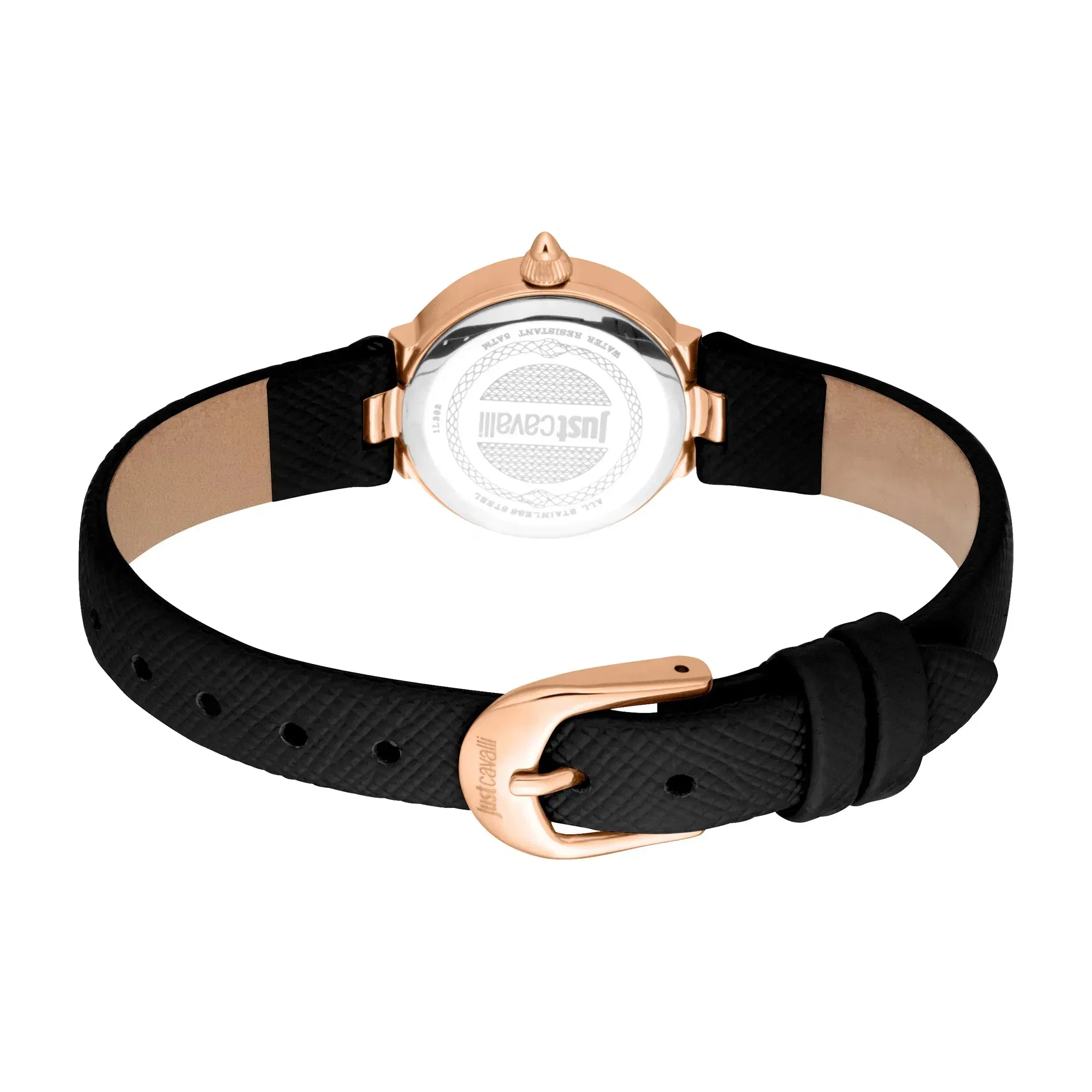 Serenita Mini Leather Black RG Silver