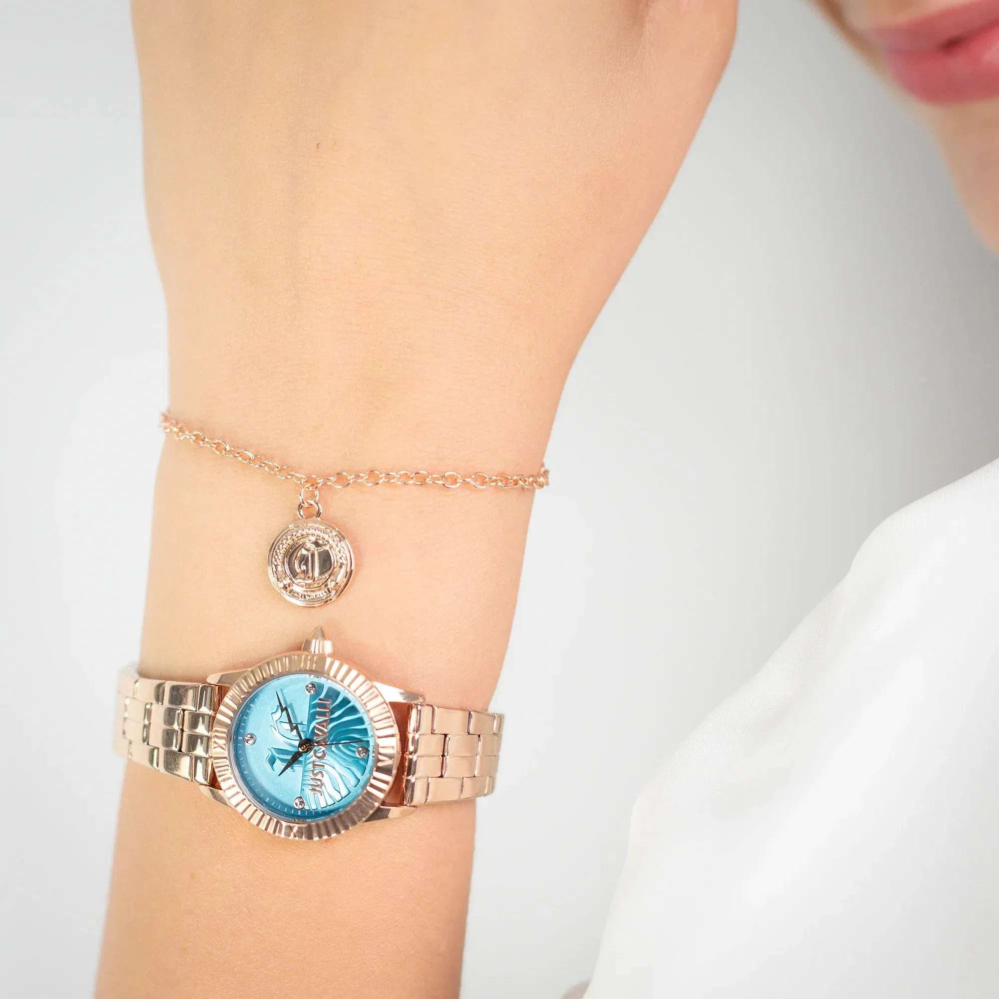 Mini Raffinata Rose Gold Light Blue
