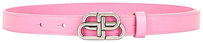 Balenciaga BB Extra Thin Belt Rose