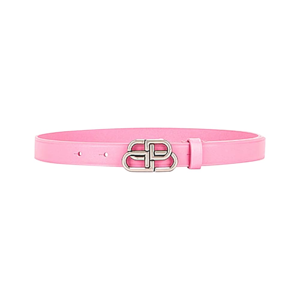 Balenciaga BB Extra Thin Belt Rose