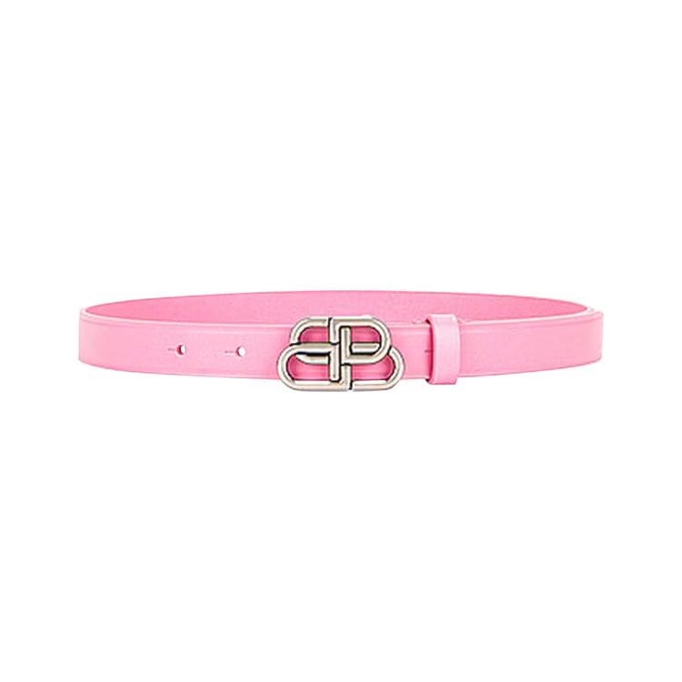 Balenciaga BB Extra Thin Belt Rose