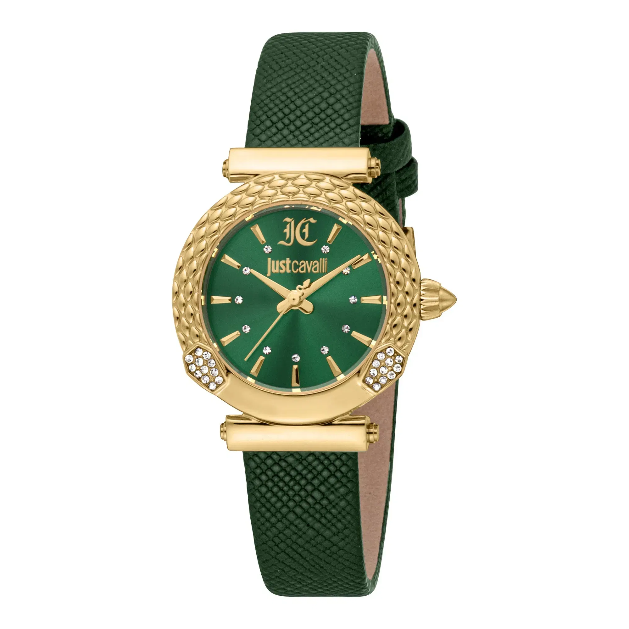 Mistero Snake Leather Yellow Gold Green