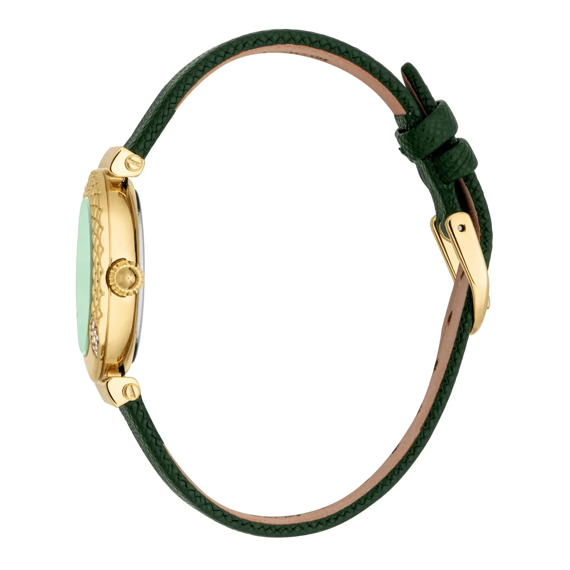 Mistero Snake Leather Yellow Gold Green