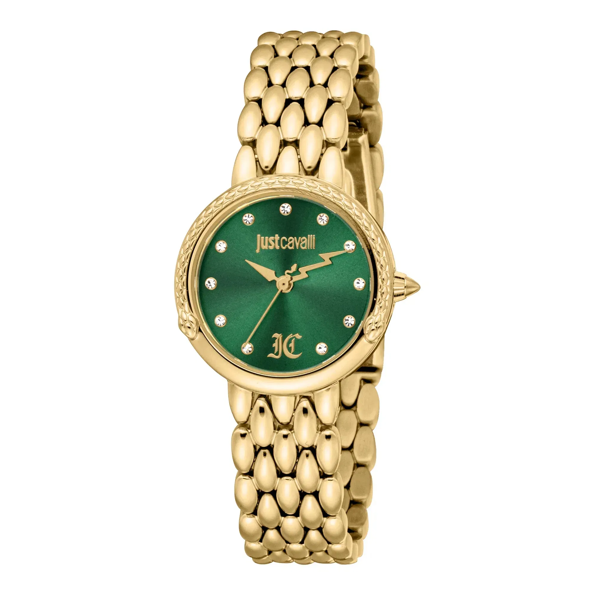 Rosa Snake Yellow Gold Green
