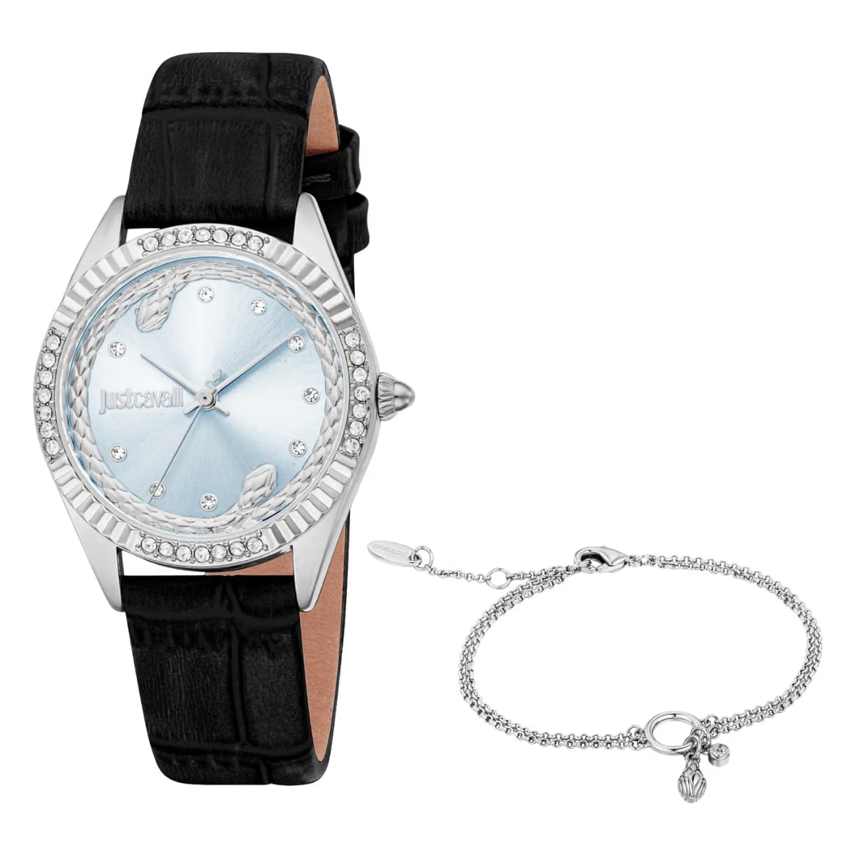 Vittoria Glam Leather Black Light Blue