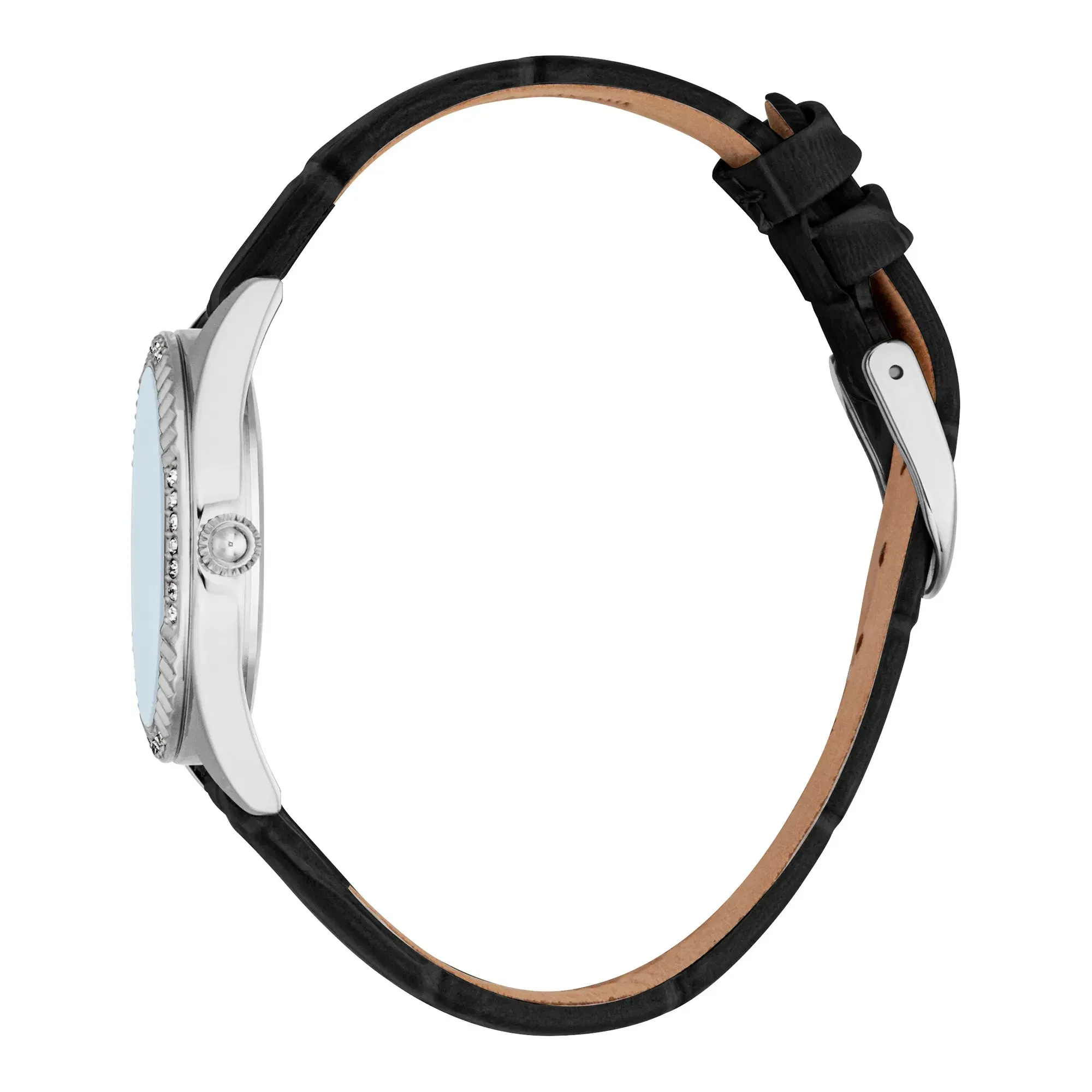 Vittoria Glam Leather Black Light Blue