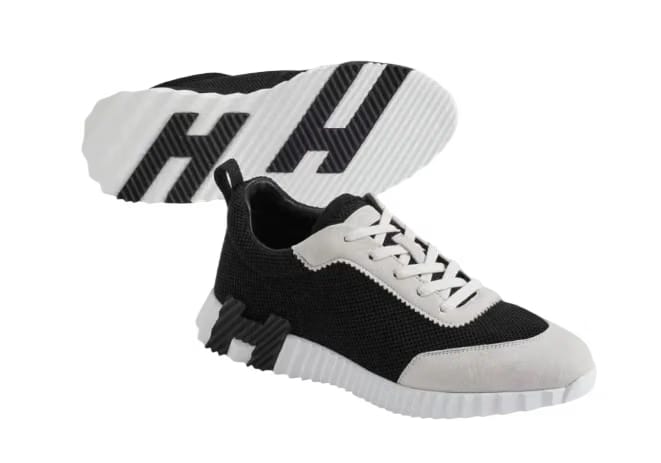 Hermes Bouncing Sneaker Black White