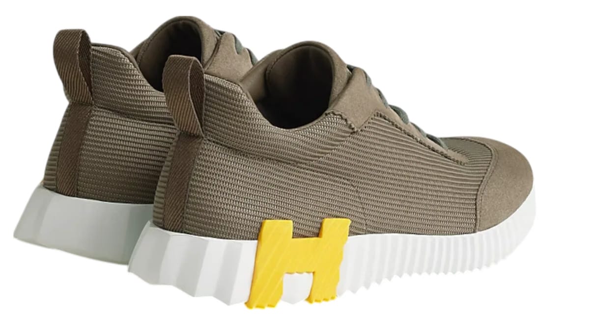 Hermes Bouncing Sneaker Etoupe/Yellow