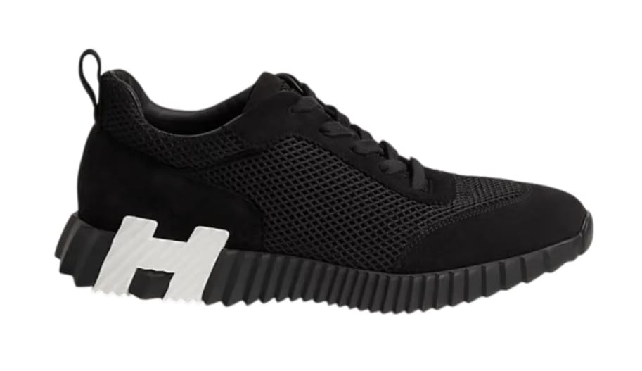 Hermes Bouncing Sneaker Black/White/Grey