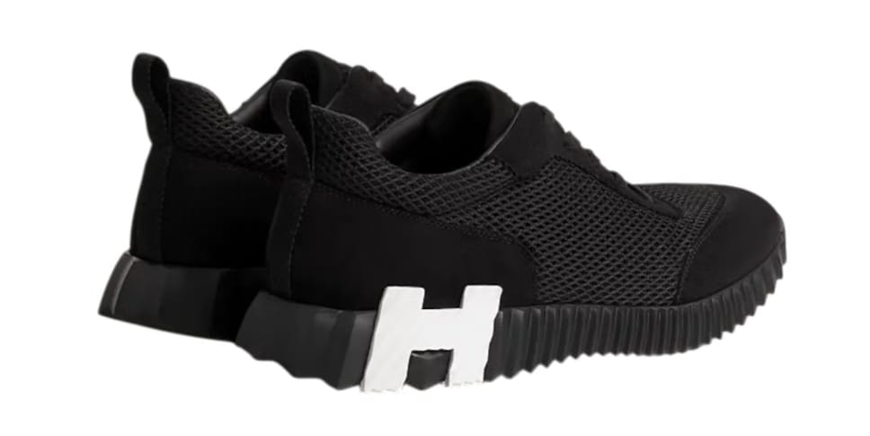 Hermes Bouncing Sneaker Black/White/Grey