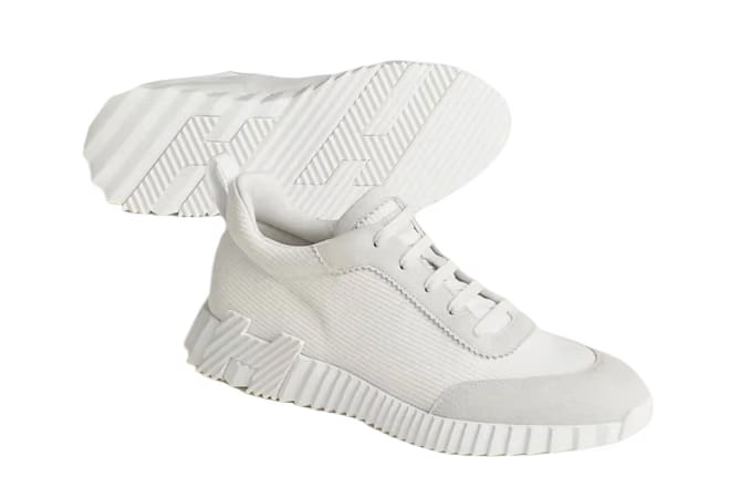 Hermes Bouncing Sneaker Triple White