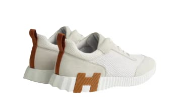 Hermes Bouncing Sneaker Blanc Brown