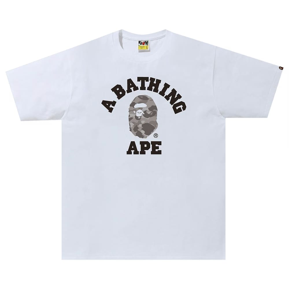 Bape - Color Camo College T-Shirt White (SS23)