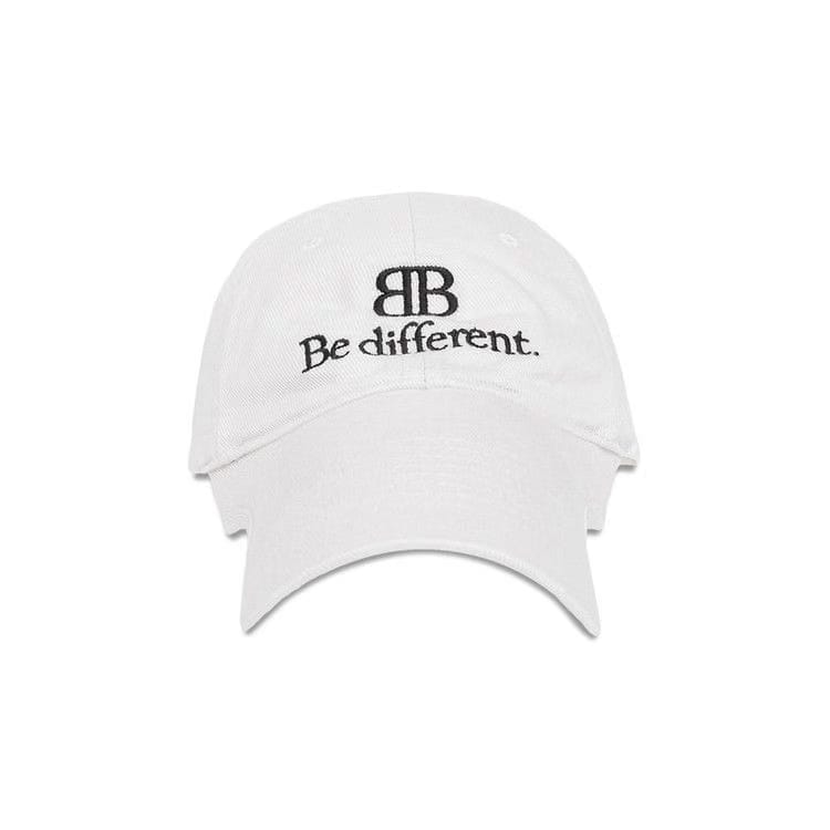 Balenciaga Be Different Baseball Cap Ecru/Black