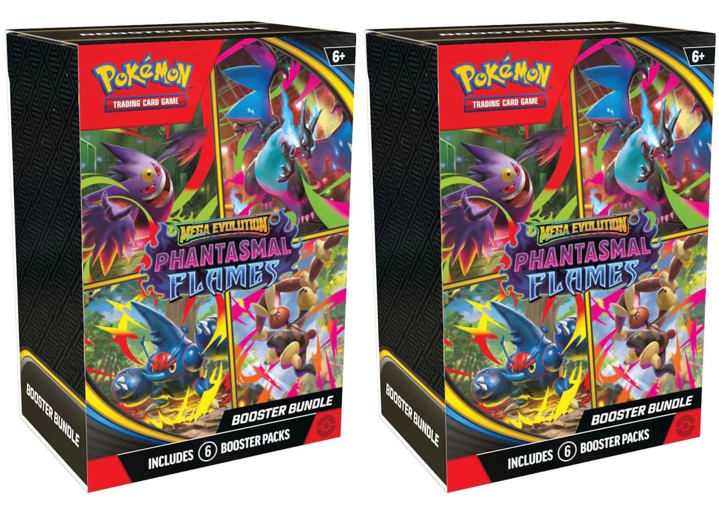 2025 Pokémon Mega Evolution Phantasmal Flames Booster Bundle 2x Lot