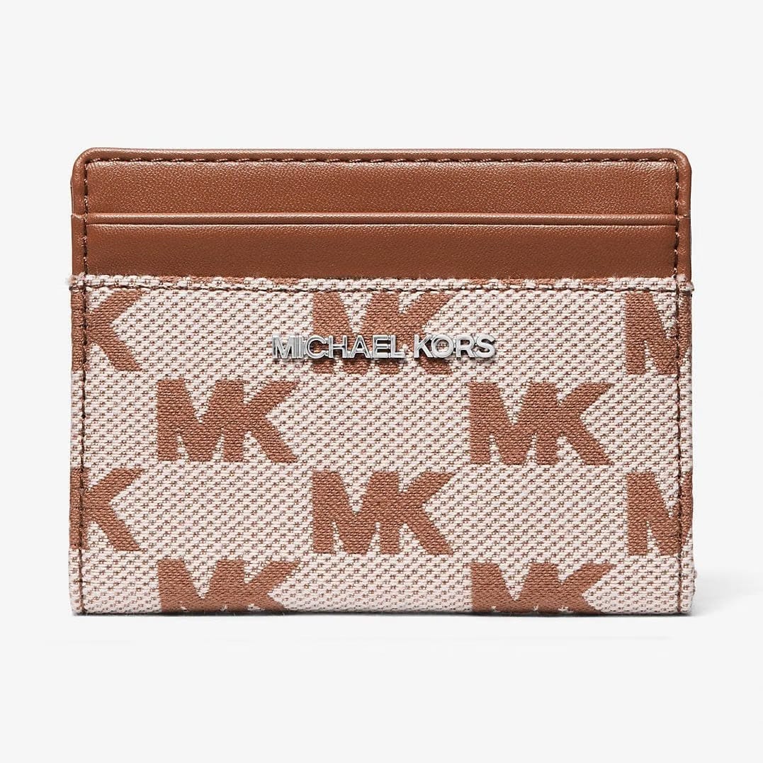 Michael Kors Cooper Logo Jacquard Bi-Fold Wallet Luggage