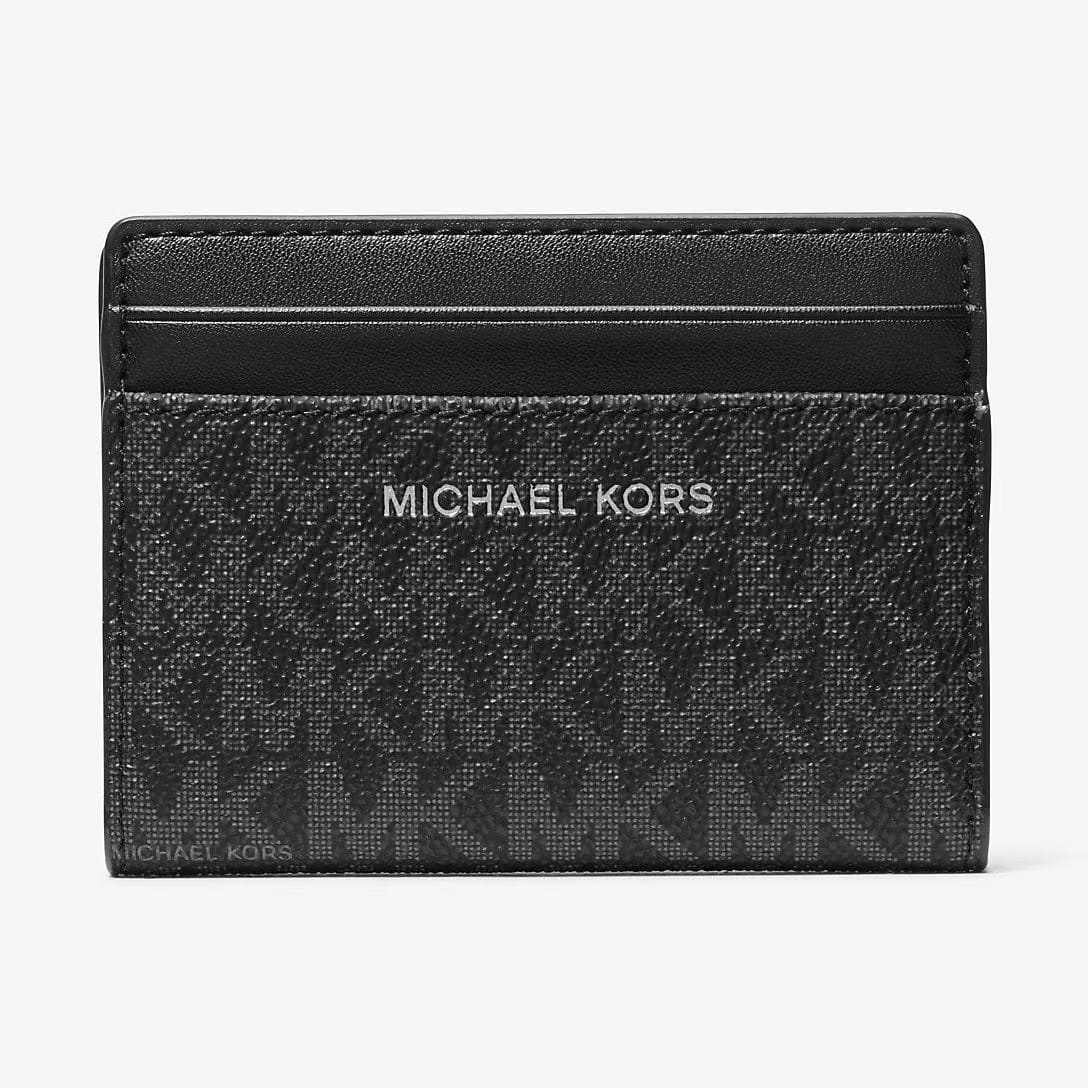 Michael Kors Cooper Signature Logo Bi-Fold Wallet Black