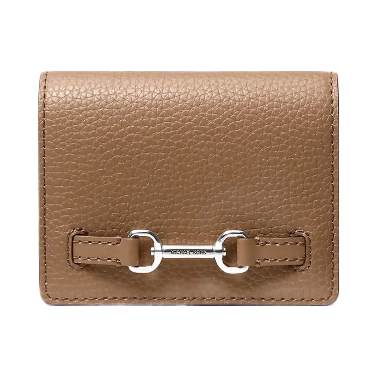 Michael Kors Carson Small Pebbled Leather Wallet Driftwood