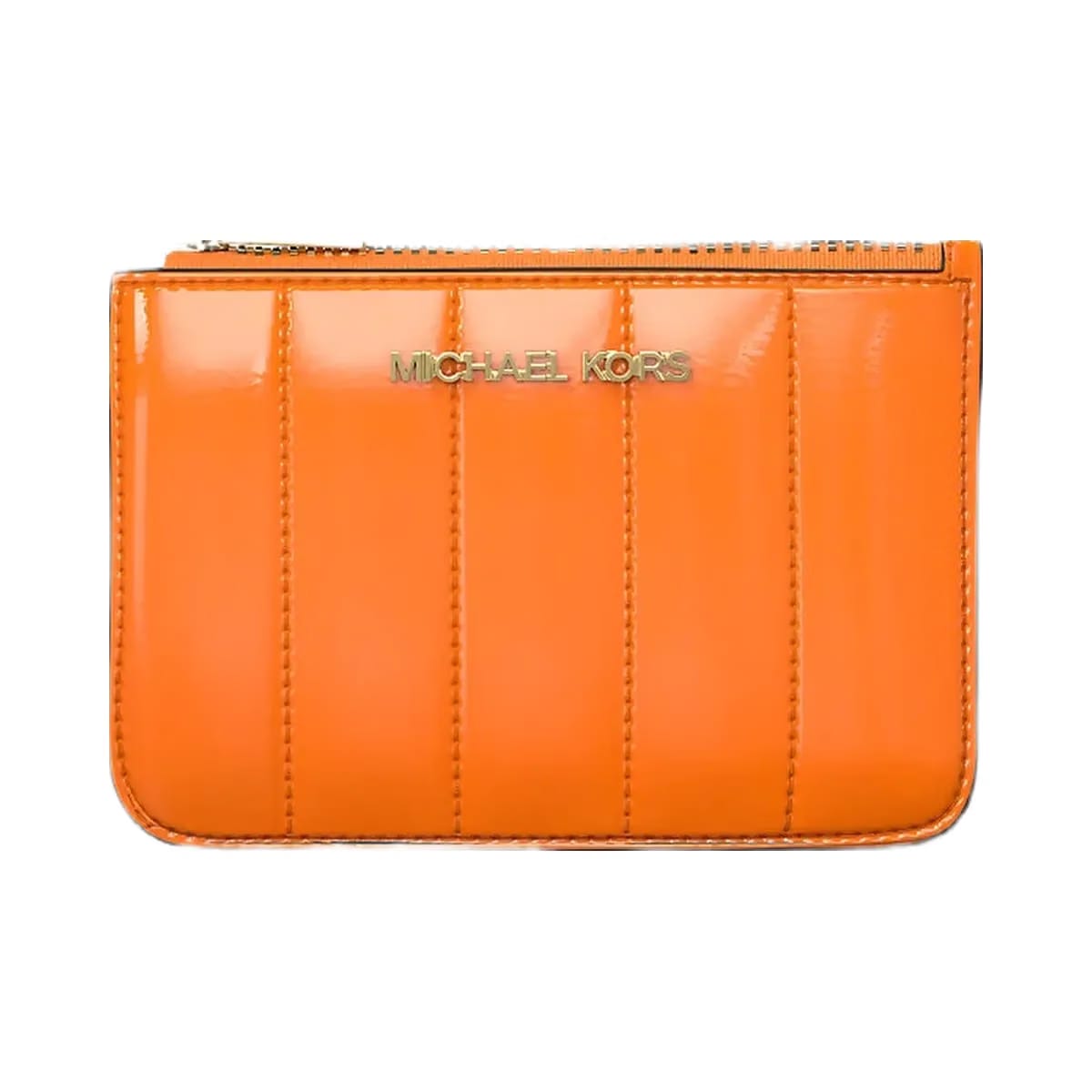 Michael Kors Jet Set Small Patent Coin Purse Pop Orange