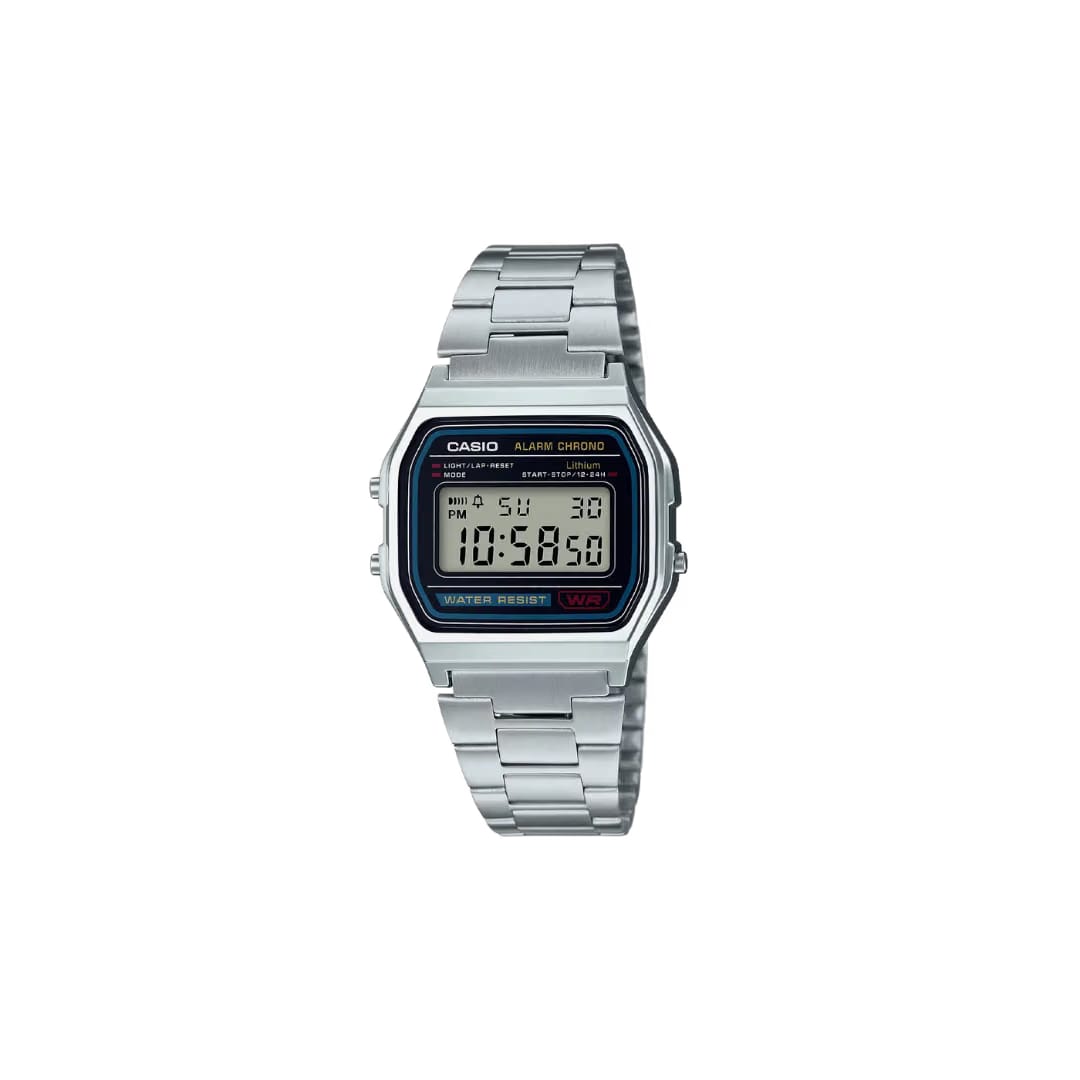 Casio Vintage Silver A158WA-1 Digital Unisex Watch