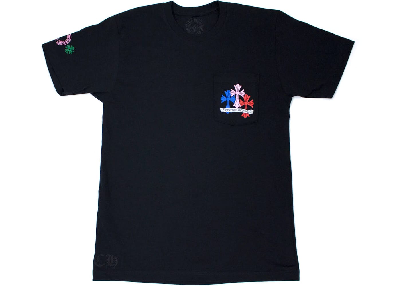Chrome Hearts Multi Color Cross Cemetery T-Shirt Black