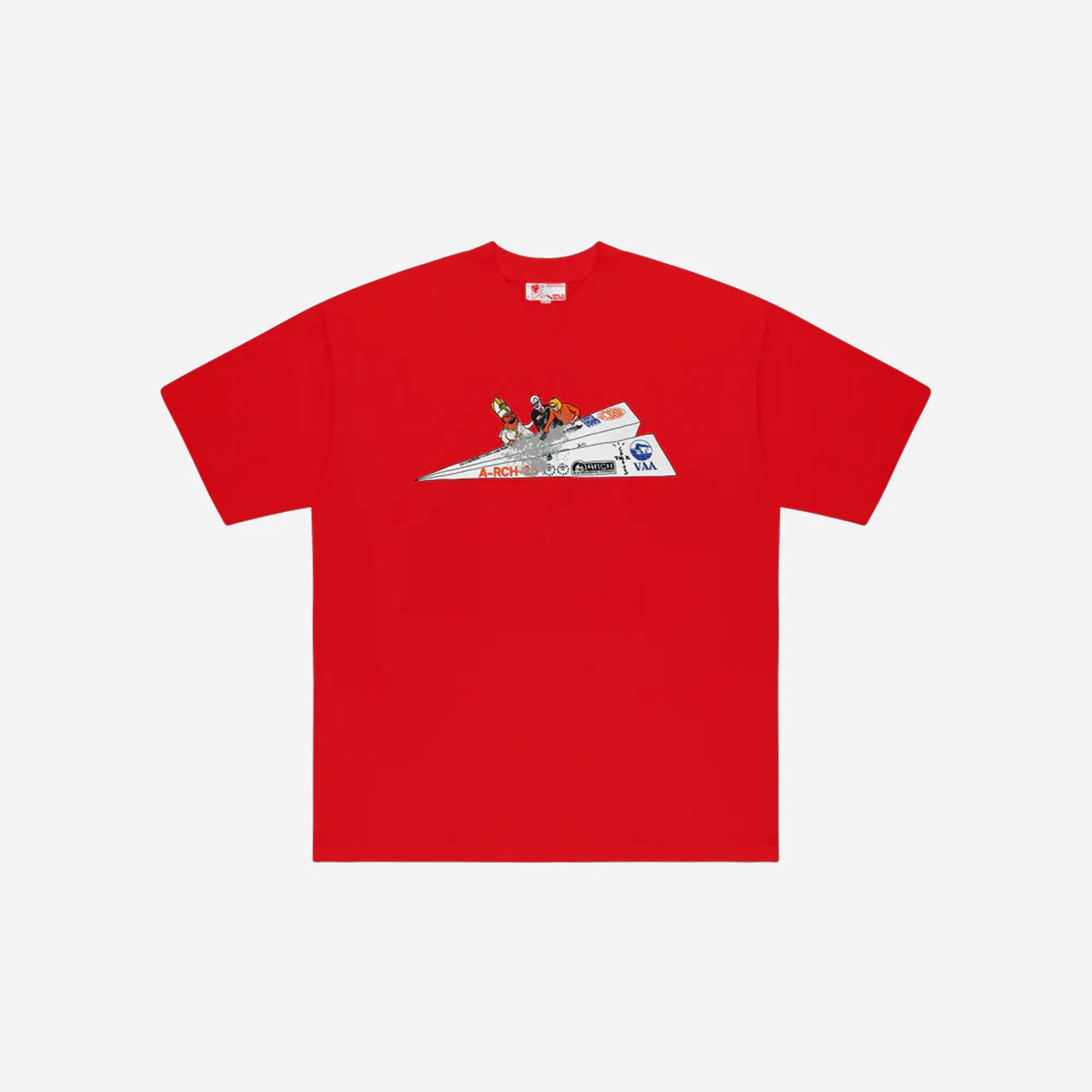 CJ x ARCH Paper Plane T-Shirt Red