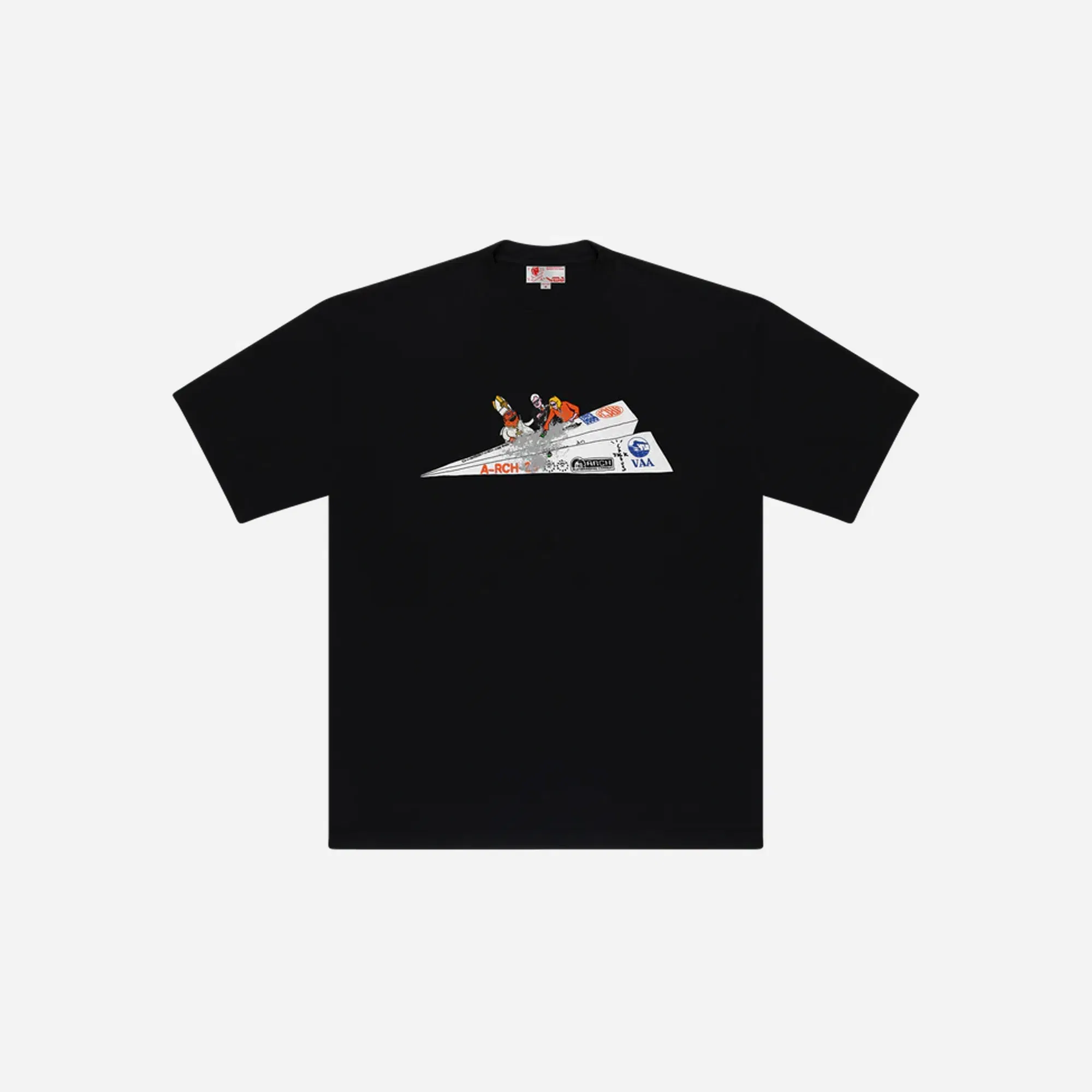 CJ x ARCH Paper Plane T-Shirt Black