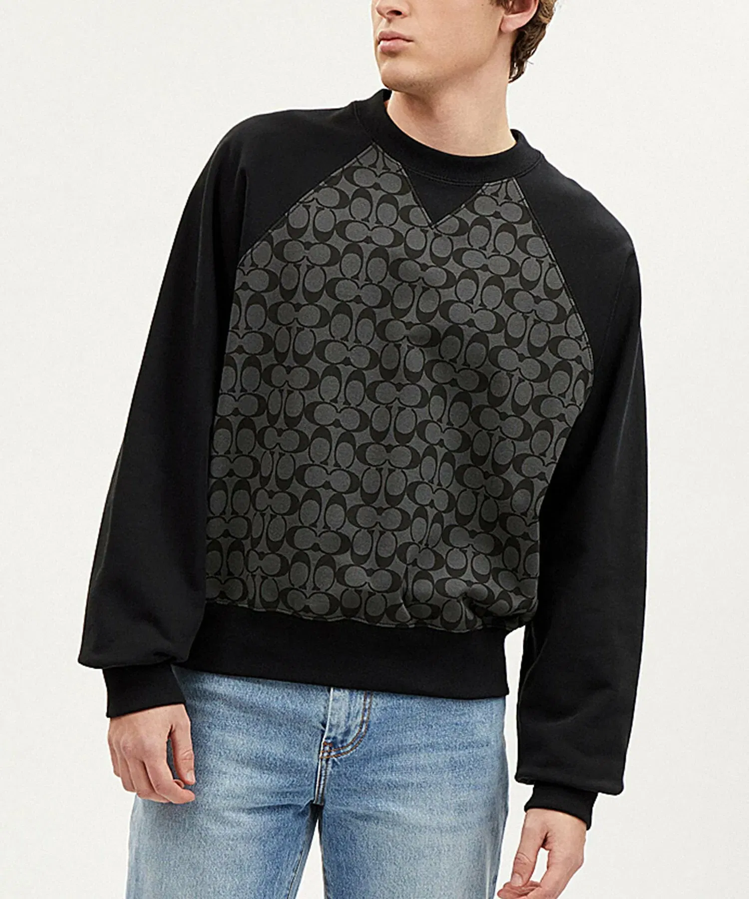 Signature Crew Neck Sweatshirt Black