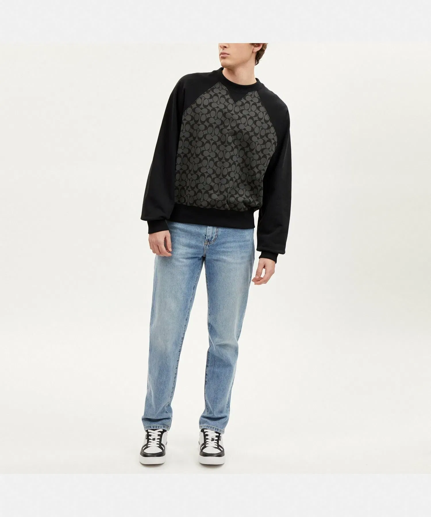 Signature Crew Neck Sweatshirt Black