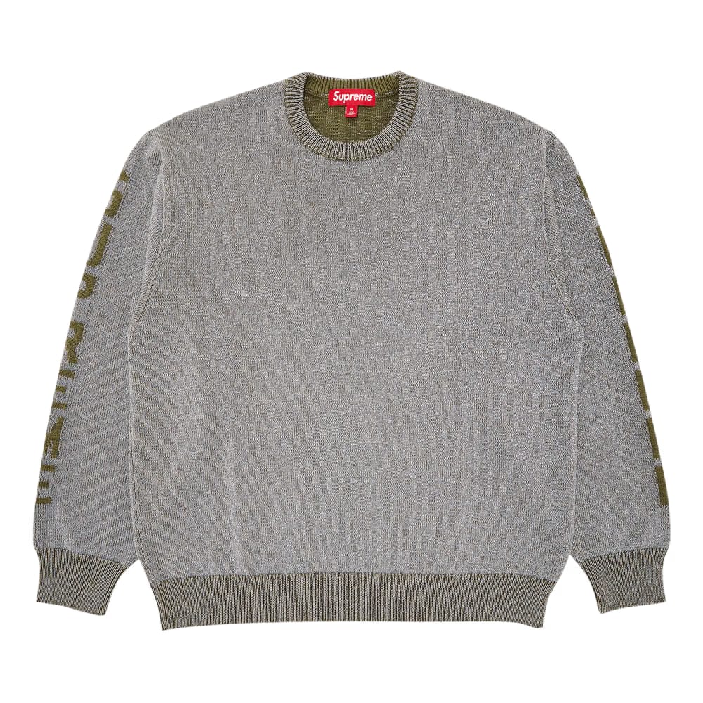 Supreme Reflective Sweater Olive
