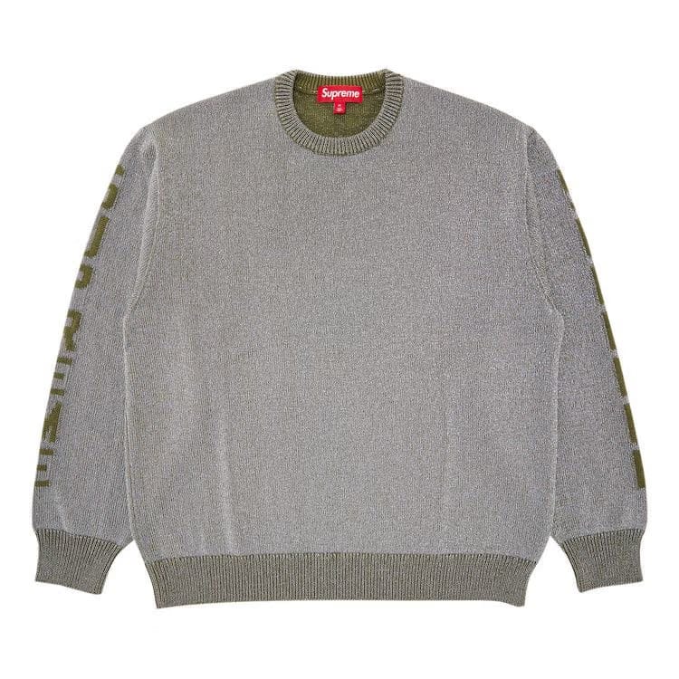 Supreme Reflective Sweater Olive