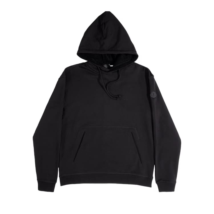 Moncler Plain Hoodie Black
