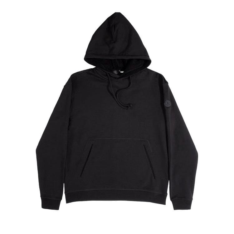 Moncler Plain Hoodie Black