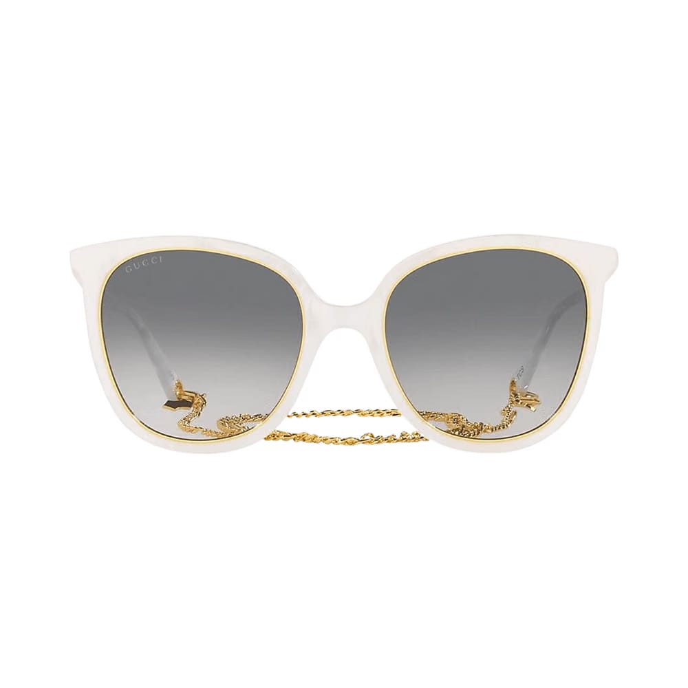 Gucci Round Sunglasses White/Grey