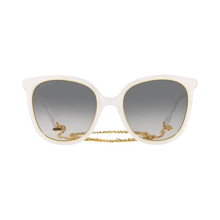 Gucci Round Sunglasses White/Grey