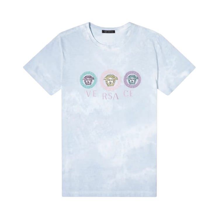 Versace Tye-Die Medusa T-Shirt Turquoise