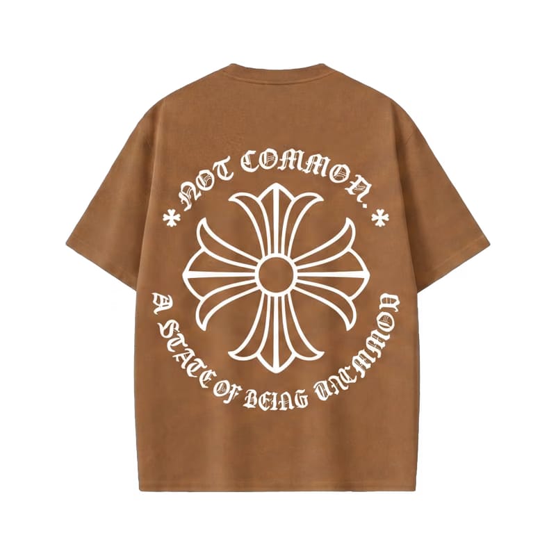 City Off Domes Empty Flower Brown T-Shirt