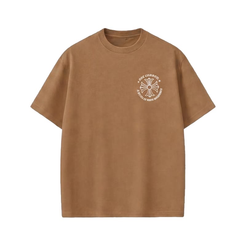 City Off Domes Empty Flower Brown T-Shirt