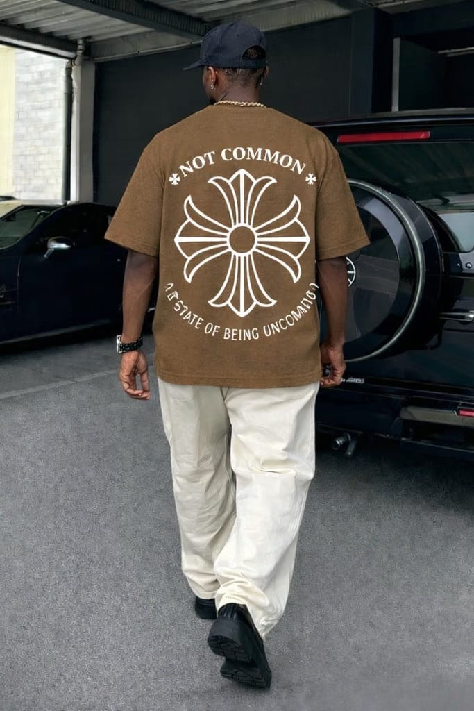 City Off Domes Empty Flower Brown T-Shirt
