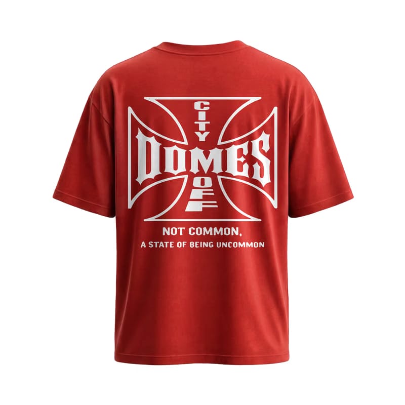 City Off Domes Not Common Red T-Shirt